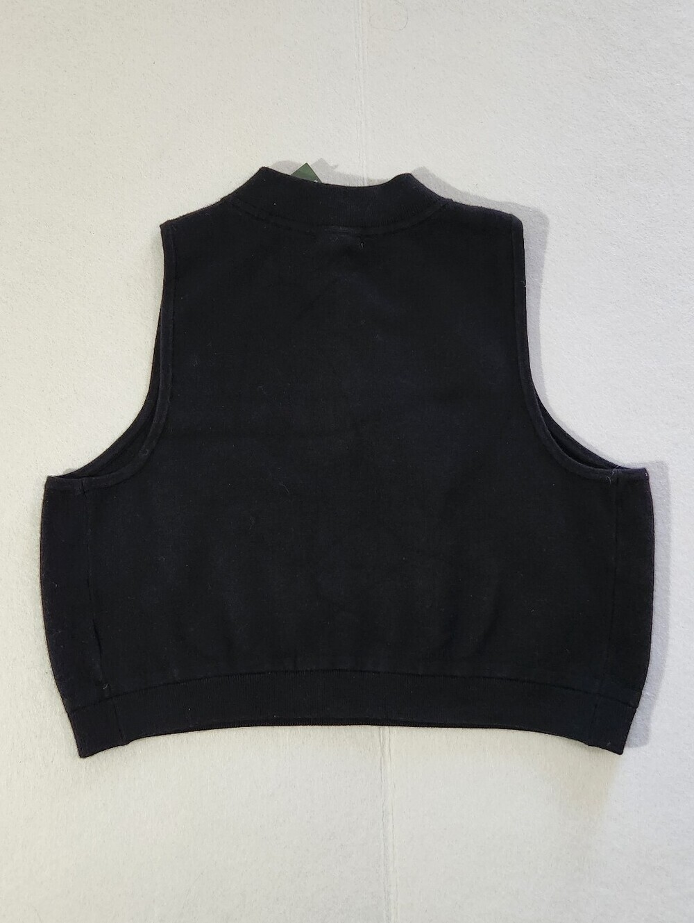 wild fable Black Ribbed Knit Crop Top with Front Zip Detail Size XXL - Picture 3 of 8
